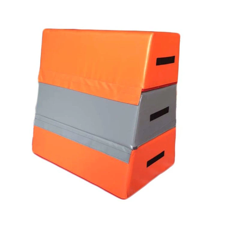 Мягкая трехсекционная коробка для прыжков с квадратным верхом